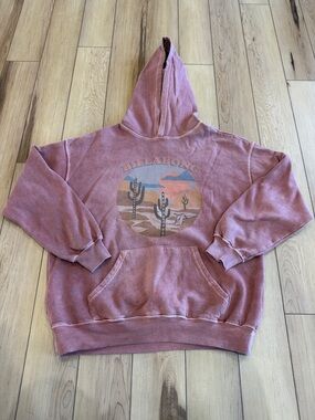 Billabong Dusty Rose Knit Pullover Hoodie